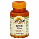 Sundown Naturals Biotin 1000 mcg Vitamin Supplement Tablets - 120 ct, Bulk Pack of 4