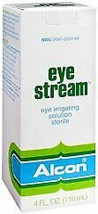 Alcon Eye Stream Irrigating Solution Eye Discomfort/Burning Relief 4 oz (12PK)