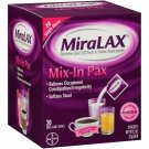 MiraLAX Osmotic Laxative Powder Mix-in Pax, Constipation Relief, 20 ct, 12 Pack