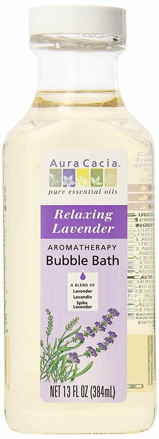 Aura Cacia Aromatherapy Bubble Bath, Relaxing Lavender, 13 fluid ounce bottle...