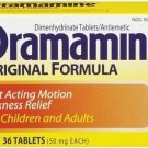 Dramamine Original Formula, 36-Count Boxes (Bulk Pack of 3)