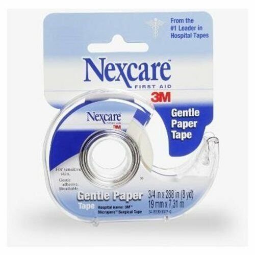 Nexcare(TM) Gentle Paper First Aid Tape, 789, Dispenser , 3/4 in x 8 yd (4 pack)