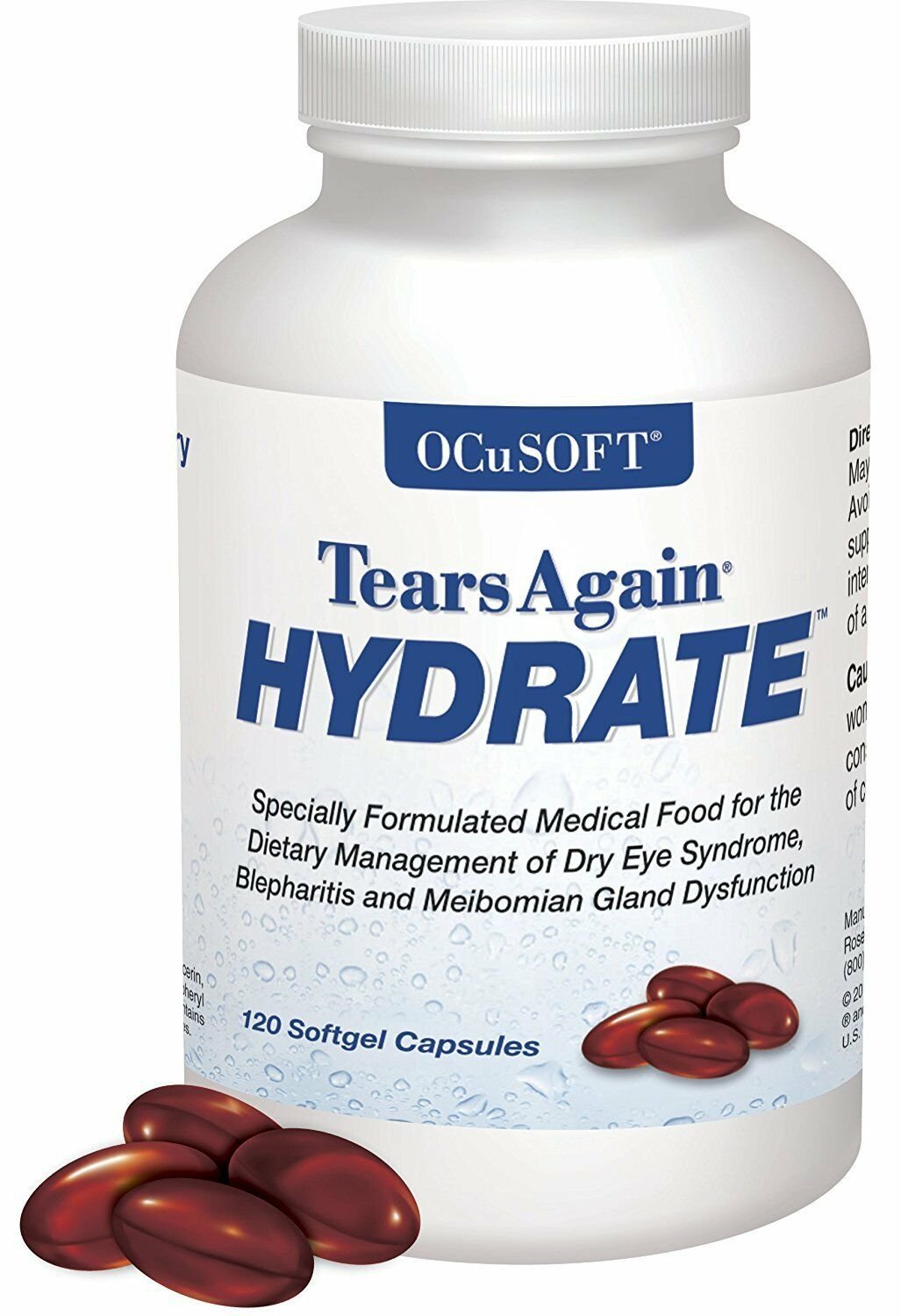 OCuSOFT Tears Again HYDRATE SoftGels, 120 count