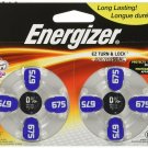 Energizer Hearing Aid Battery AZ675 EZ Turn and Lock Mercury free, 8 ct, 2 Pack