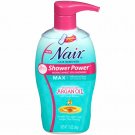 Nair Hair Remover Shower Power Moroccan Argan Oil Pump Action 13 Ounce, 1 Pack