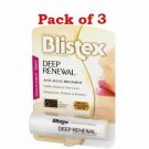 Blistex Deep Renewal Anti-Aging treatment, Co Q10, SPF 15, 3.69g (Bulk Pack of 3)