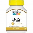 21st Century Vitamin B-12 500 mcg Energy Support Supplement 110 Tablets (12PK)