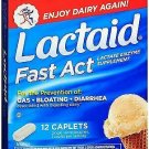 Lactaid Fast Act Caplets - 12 ea, Bulk Pack of 5