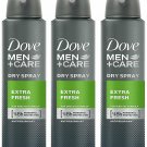 Dove Mens Antiperspirant Extra Fresh (Bulk Pack of 3)