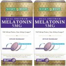 Natures Bounty Dual Spectrum Bi-Layer Melatonin Tablets, 5mg, 120 Tablets (2...