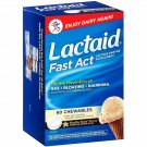 LACTAID Fast Act Chewables Vanilla Twist 60 ea (Bulk Pack of 2)