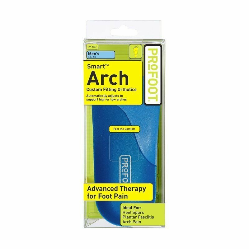 ProFoot Smart Arch Custom Fitting Orthotics Support Men Fit All, 1 Pair, 5 Pack