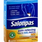 Salonpas Pain Relieving Gel-Patch Hot, Regular, 6 Count Bulk Pack of 4