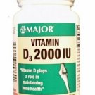 Major Vitamin D3 2000 IU, 100 Count (5 Pack) Bulk