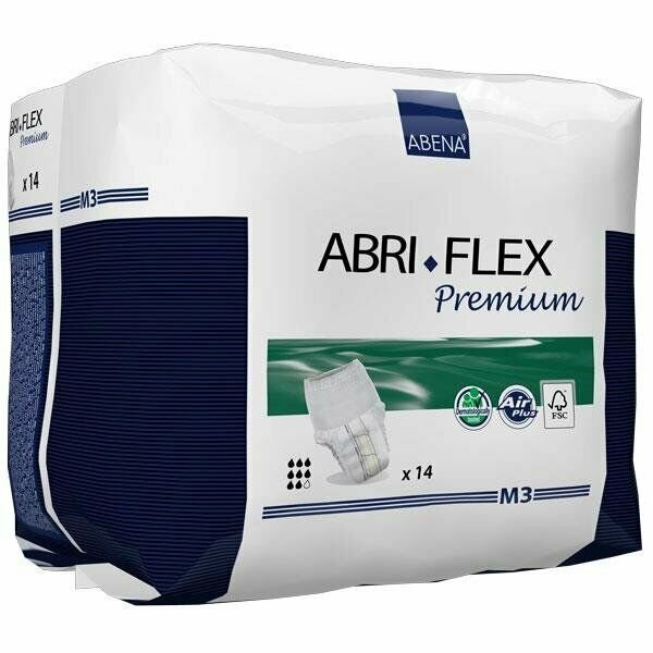 Abri-Flex M3 Overnight Protective Underwear Medium, 32" - 43", 1 Pack