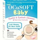 OCuSOFT Baby Eyelid and Eyelash Cleanser, Pre-Moistened Towelette, 20 Count