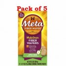Metamucil Fiber Wafers Apple Crisp, 24 Each (Bulk Pack of 5)
