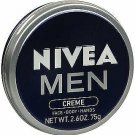 Nivea Men's Crème for Face Body & Hands Fast Absorbing 2.60 oz (Bulk Pack of 12)
