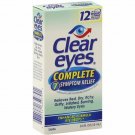 Clear Eyes Complete 7 Symptom Relief Eye Drops 0.50 oz (Bulk Pack of 4)