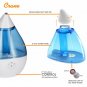 Crane Ultrasonic Cool Mist Humidifier Blue/White Droplet