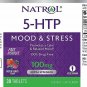 Natrol 5-HTP Fast Dissolve Extra Strength Wild Berry, 100mg, 30 Count, 1 Pack
