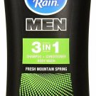 White Rain 3 in 1 Shampoo + Conditioner Body Wash Fresh Mountain, 15 oz, 12 Pack