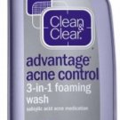 Cln&Clr Adv Acne 3n1 Foam Size 8z Clean & Clear Advantage Acne 3in1 Foam Wash 8z