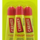 Carmex Classic Medicated Lip Balm External Analgesic Flavored, 3 Count, 1 Pack