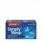 SimplySleep Nighttime Sleep Aid Caplets 25mg Diphenhydramine HCl, 100 ct, 1 Pack