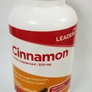 Leader Cinnamon 500 mg Promotes Heart & Circulatory Health 100 Capsules (12PK)