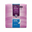 Poise Pads Moderate Absorbency 20 CT (Bulk Pack of 18)
