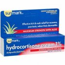 Hydrocortisone Cream 1% Anti Itch Maximum Strength Aloe 1oz by Sunmark, 24 Pack
