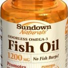 Sundown Fish Oil with Natural Omega-3, 1200mg, 60 Softgels (Bulk Pack of 3)