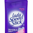 Lady Speed Stick Invisible Dry Deodorant Shower Fresh 24HR  2.3 oz (Bulk Pack of 24)