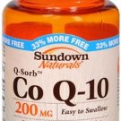 Sundown Q-Sorb CoQ-10 200 mg Softgels 30 Soft Gels (Bulk Pack of 12)