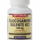 Optimum Glucosamine Sulfate KCI 500mg, 60 Capsules Each (Bulk Pack of 7)