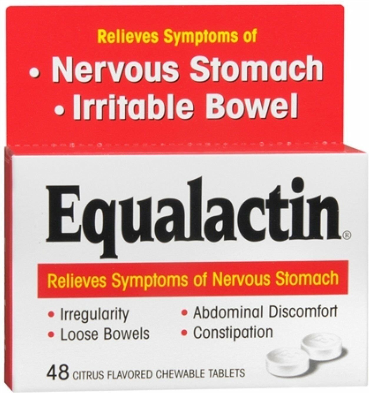 Equalactin Chewable Tablets 48 Tablets (Bulk Pack of 2)