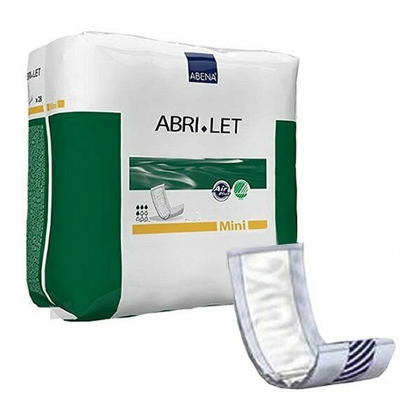 Abri-Let Fluff Pads Without Foil, Mini, 5.5" x 15", 500 ml, 2 Pack