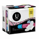 U by Kotex Regular Security Ultra Thin Pads with Wings 18 Count (Bulk Pack of 2)
