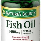 Nature's Bounty Fish Oil 1400 mg Triple Strength One-Per- Day Odorless, 39 Ea
