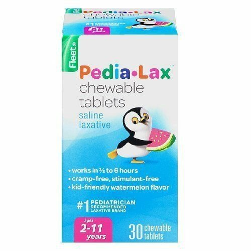 Fleet Children's Pedia-Lax Children's Chewable Tablets, Watermelon 30 ea Pack...