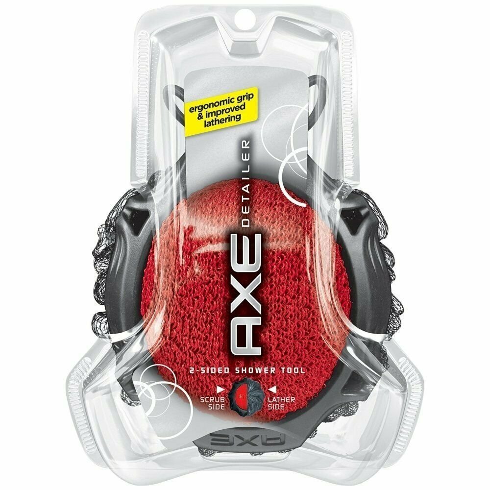 Axe Detailer 2-Sided Shower Tool, Colors May Vary 1 ea (Bulk Pack of 7)