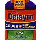 Delsym Adult Cough Plus Chest Congestion DM Liquid, Cherry Flavor, 6 oz (Pack...