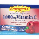 Emergen-C Vitamin C Fizzy Drink Mix Cranberry Pomegranate 30 Packets (8 Pack) Bulk
