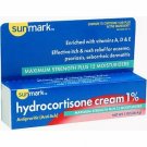 Hydrocortisone Cream 1% Maximum Strength Anti Itch 1 Ounce by Sunmark, 24 Pack