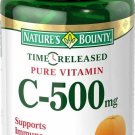 Nature's Bounty Time Released Vitamin C 500 mg 100 Capsules (Bulk Pack of 2)