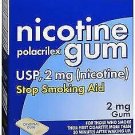 Nicotine Gum Polacrilex Stop Smoking Aid Original Sunmark 110 count 2mg, 1 Pack