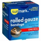 Rolled Gauze Bandage Sterile 2 Inch x 2.5 Yards 1 Roll Each Sunmark, 12 Pack
