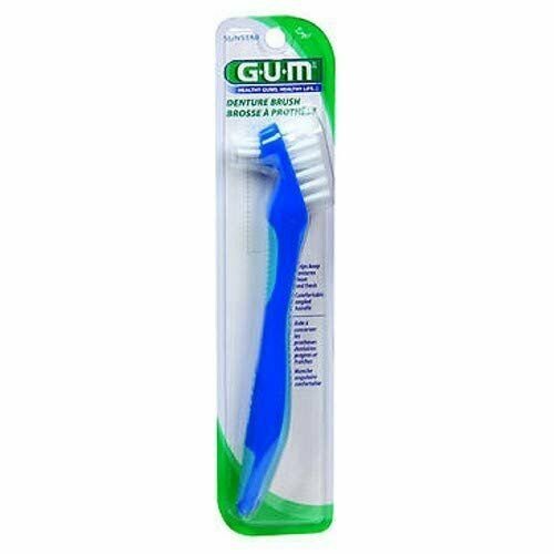 Gum Denture Brush for Clean & Fresh Dentures w/Wide & Tapered Head 1 Ct (2PK)
