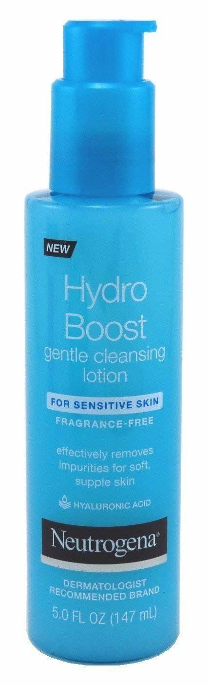 Neutrogena Hydro Boost Gentle Cleansing Lotion 5 Ounce Fragrance-Free (147ml)...